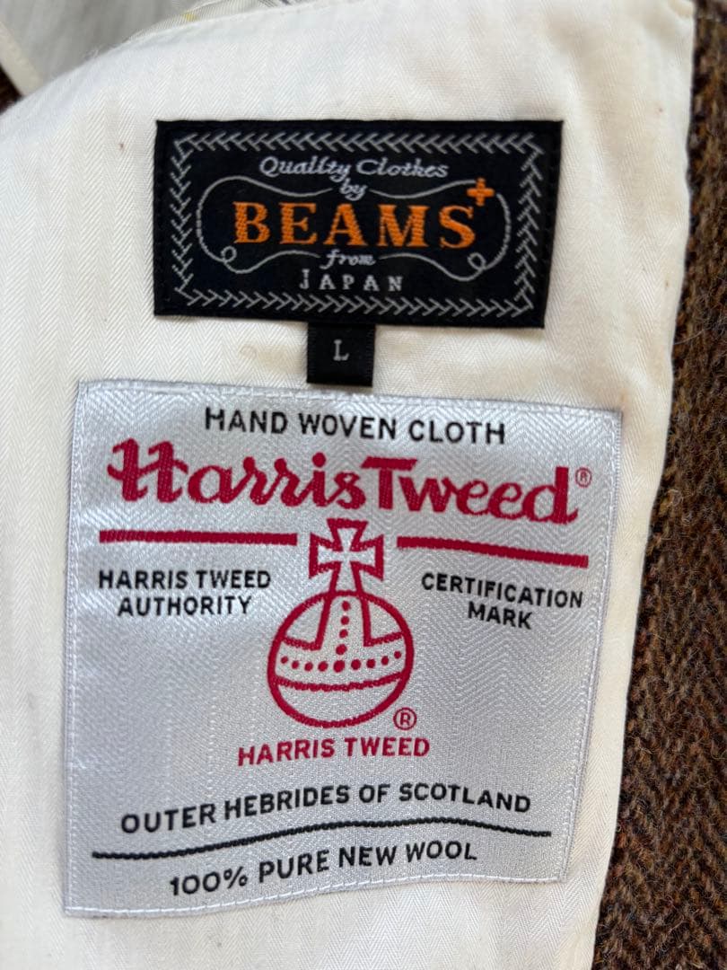 【新品，未使用】BEAMS+ ハリスツイードジャケット<No.1720>