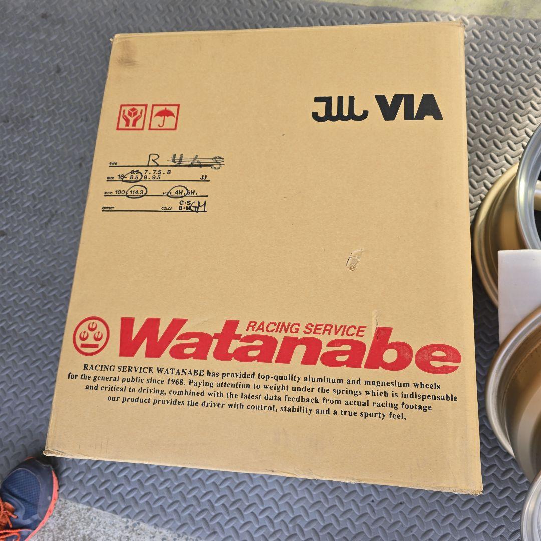 ワタナベ　ホイールのみ　2こセット　8.5j マイナス6