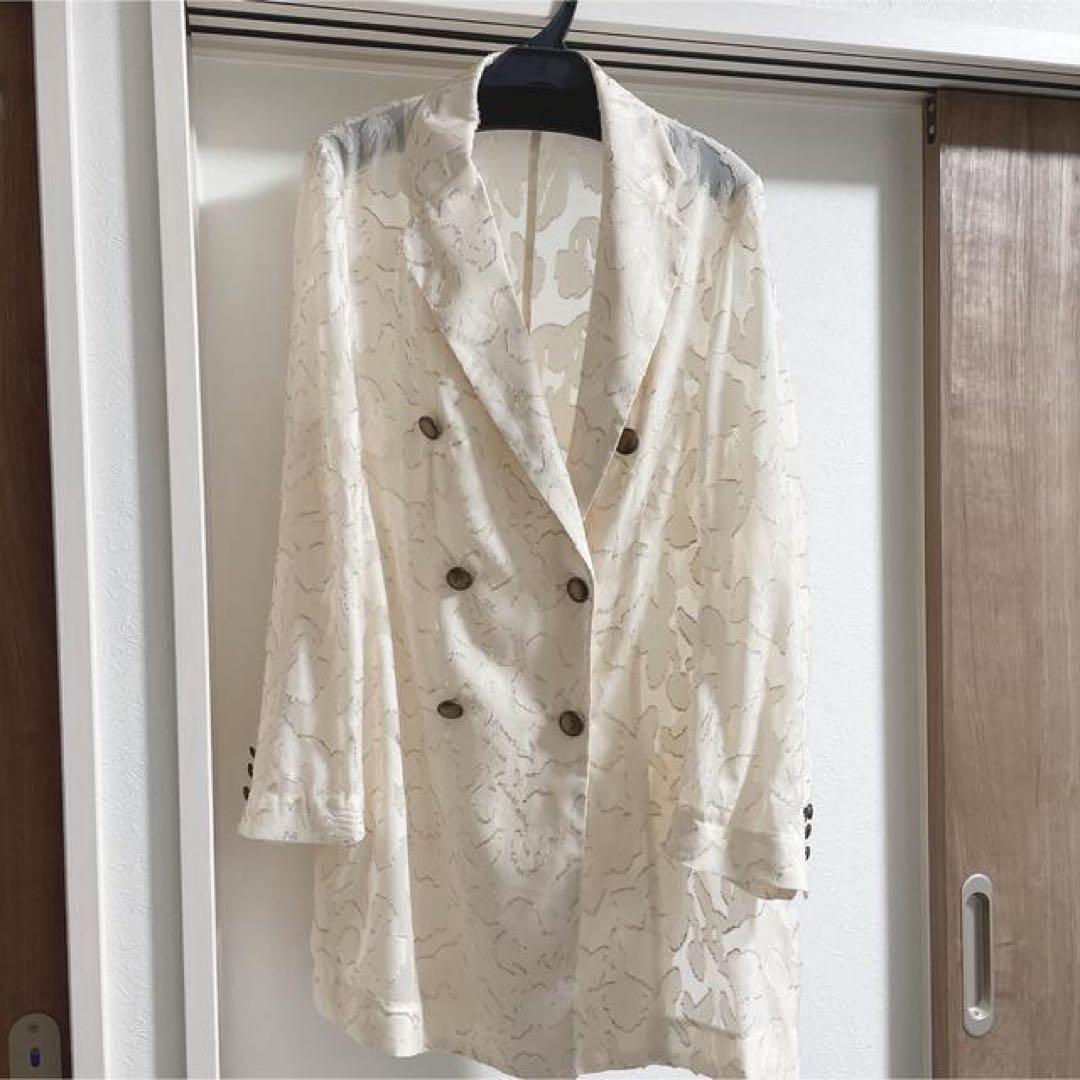 Ameri MEDI ALICE SHIRT JACKET アイボリー