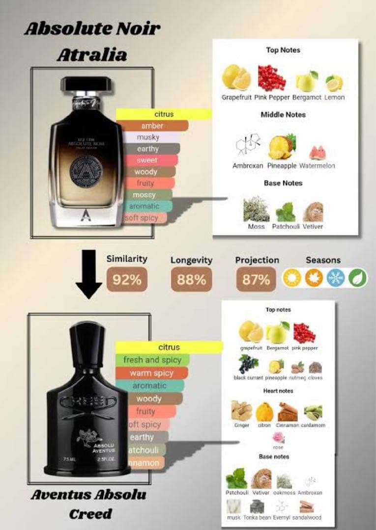 香水(男性用) ATRALIA ABSOLUTE NOIR 100ml