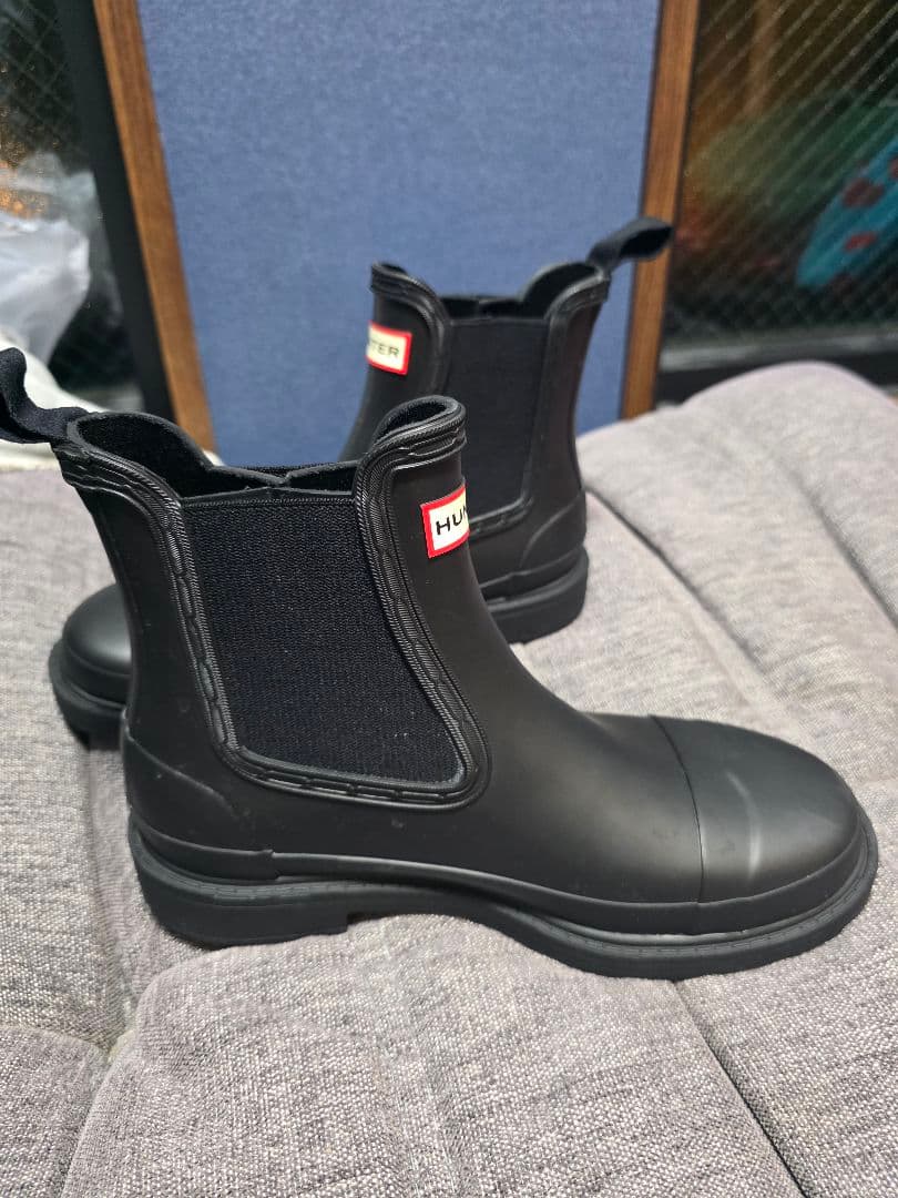 HUNTER ブラック ショートブーツ　UK5