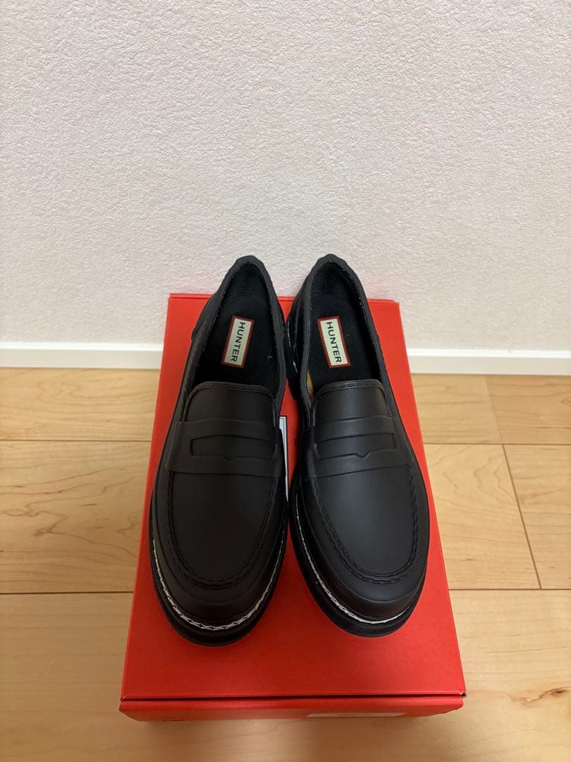 美品　HUNTER レインローファー