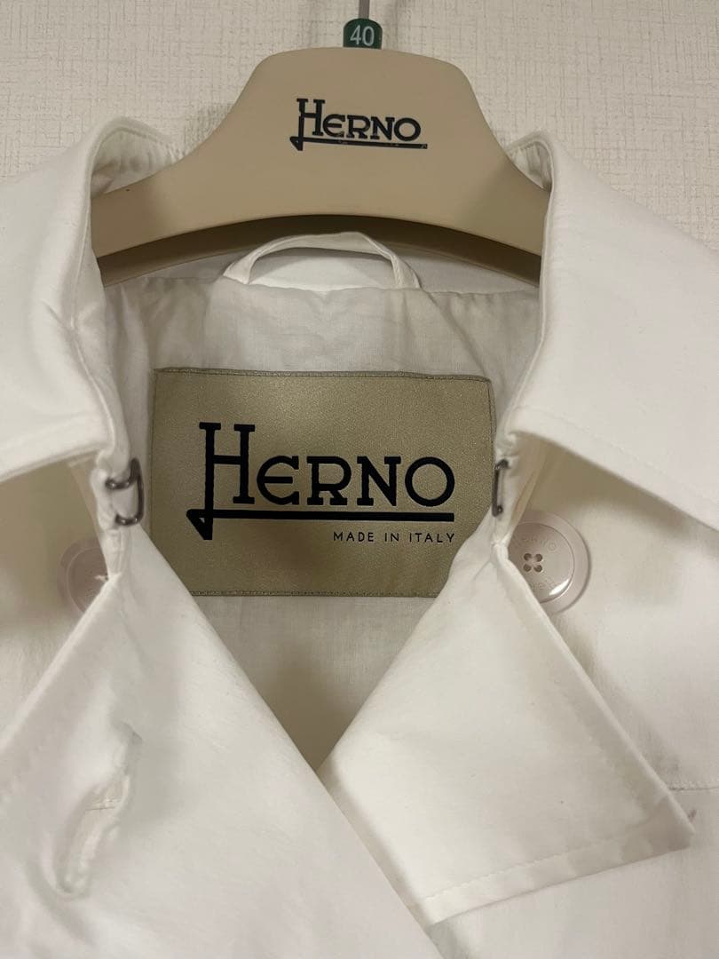 HERNO スプリングコート 新品タグ付40 ヘルノ トレンチコート イタリア製