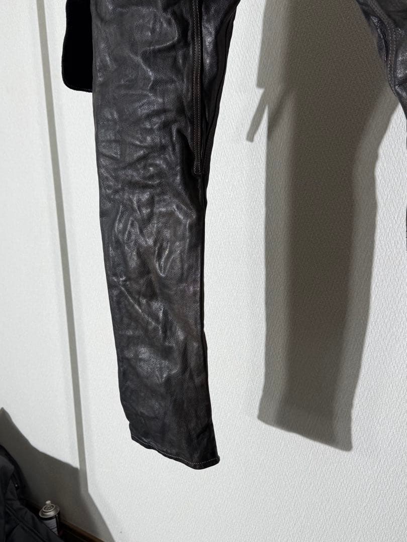 incarnation インカネーション 22aw レザーカーゴパンツ