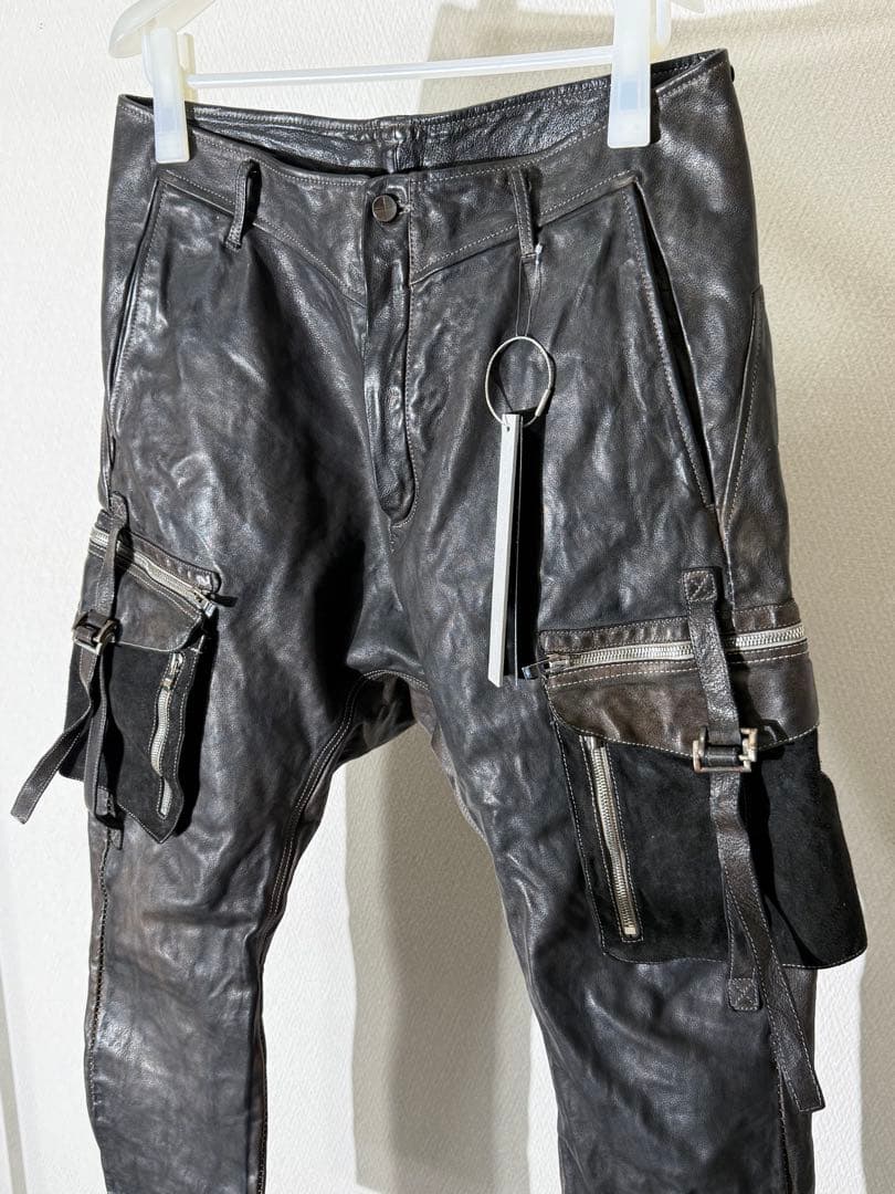incarnation インカネーション 22aw レザーカーゴパンツ