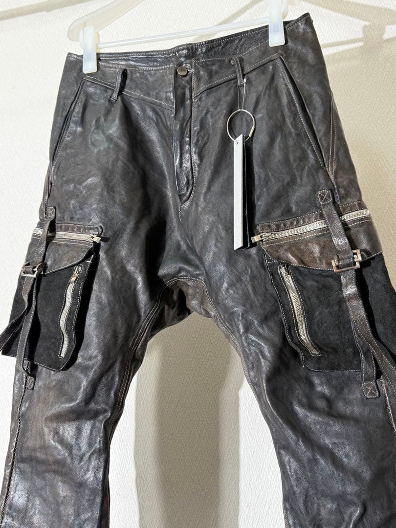 incarnation インカネーション 22aw レザーカーゴパンツ