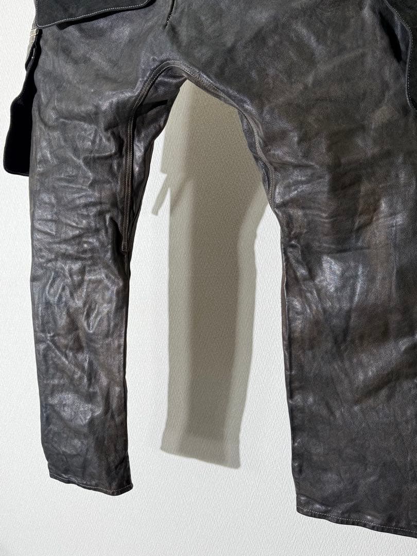 incarnation インカネーション 22aw レザーカーゴパンツ