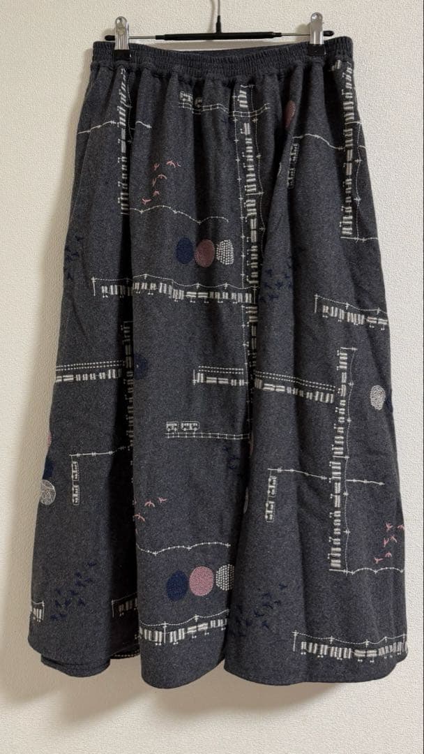 Marble sud 【美品】フレアスカート ダークグレー