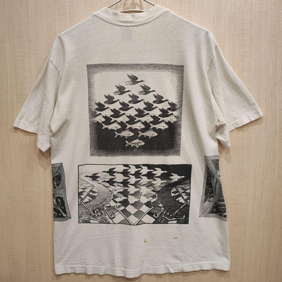90年代 USA製 M.C ESCHER エッシャー Tシャツ 両面プリント