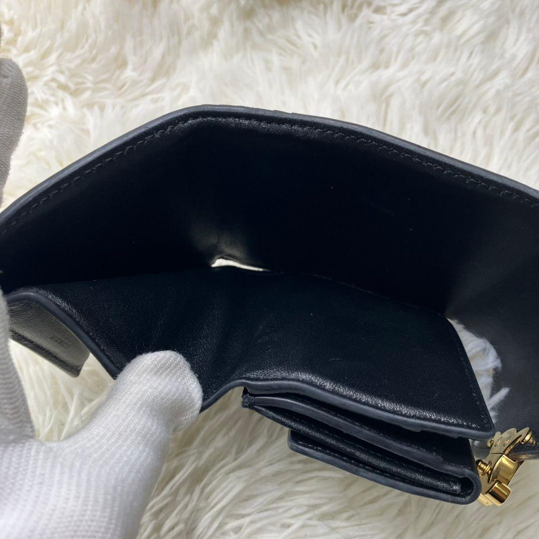 美品✨セリーヌ 折り財布 トリオンフ リザード フラップ スモールウォレット