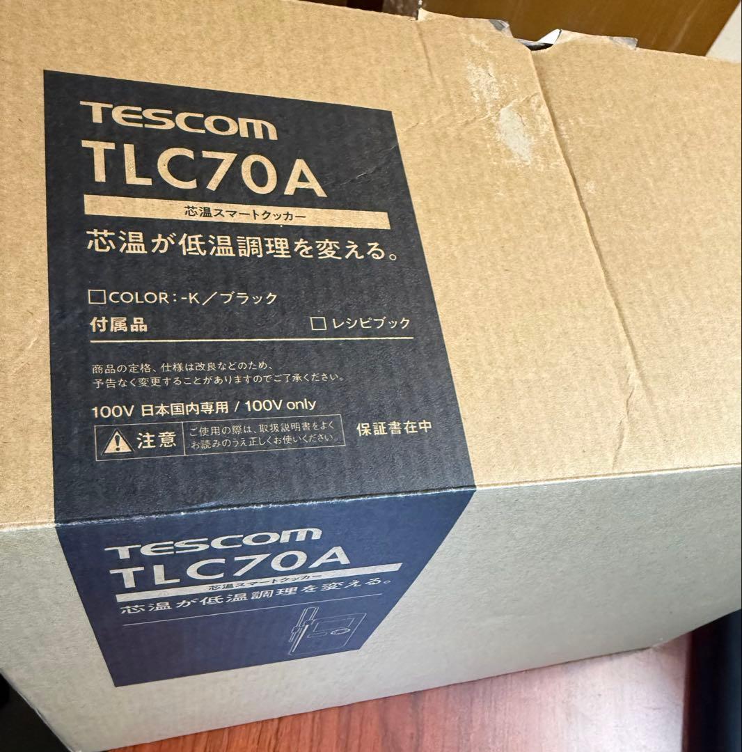 TESCOM 芯温スマートクッカー 箱・説明書・レシピつき