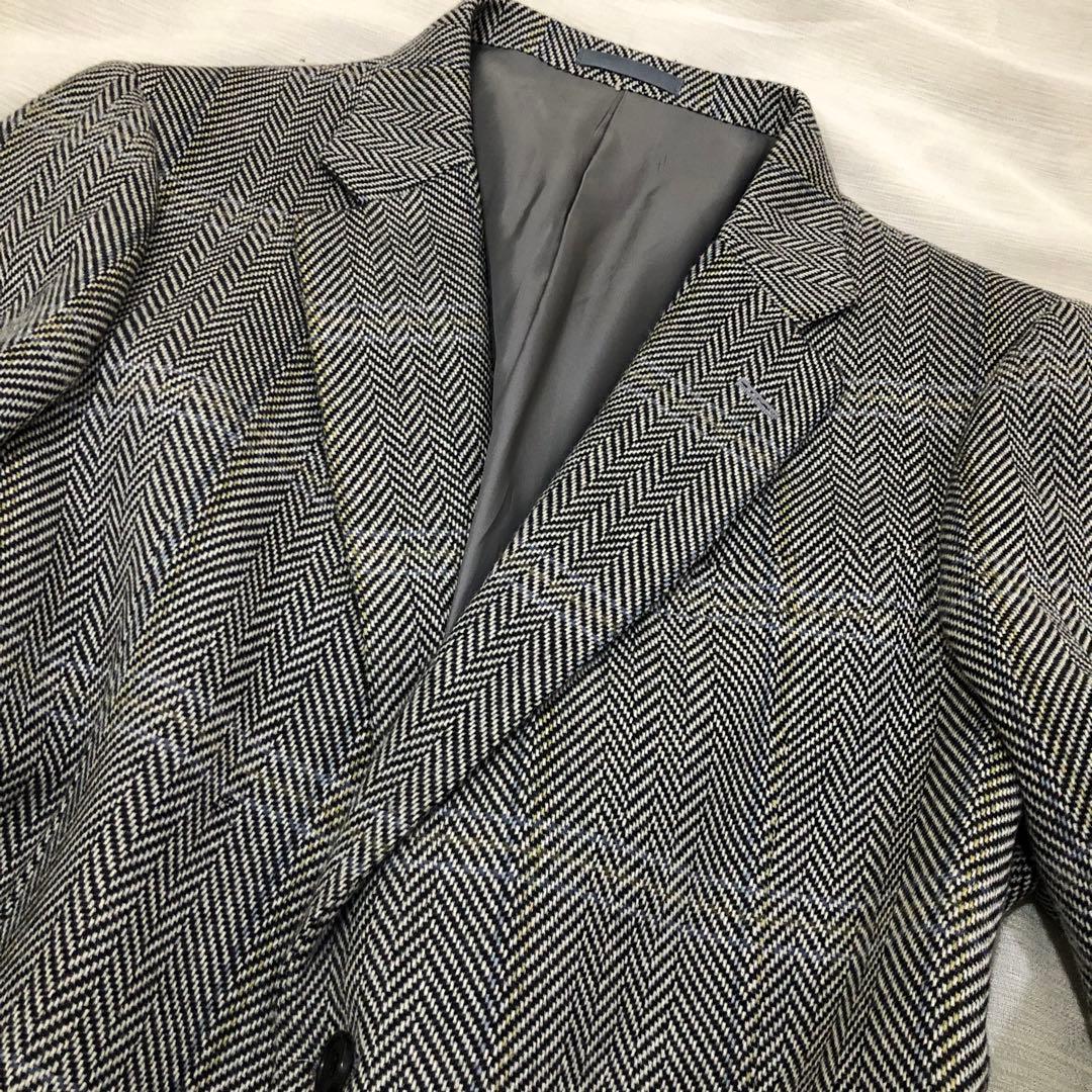 Burberrys バーバリー テーラードジャケット カシミヤ ウール ツイード
