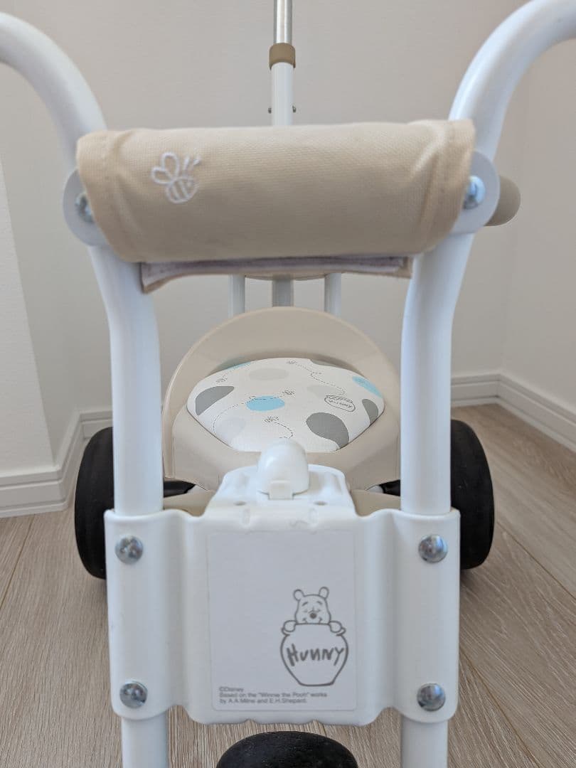 アイデス ナチュラル トライク プー&ハニー　三輪車 ステップ付