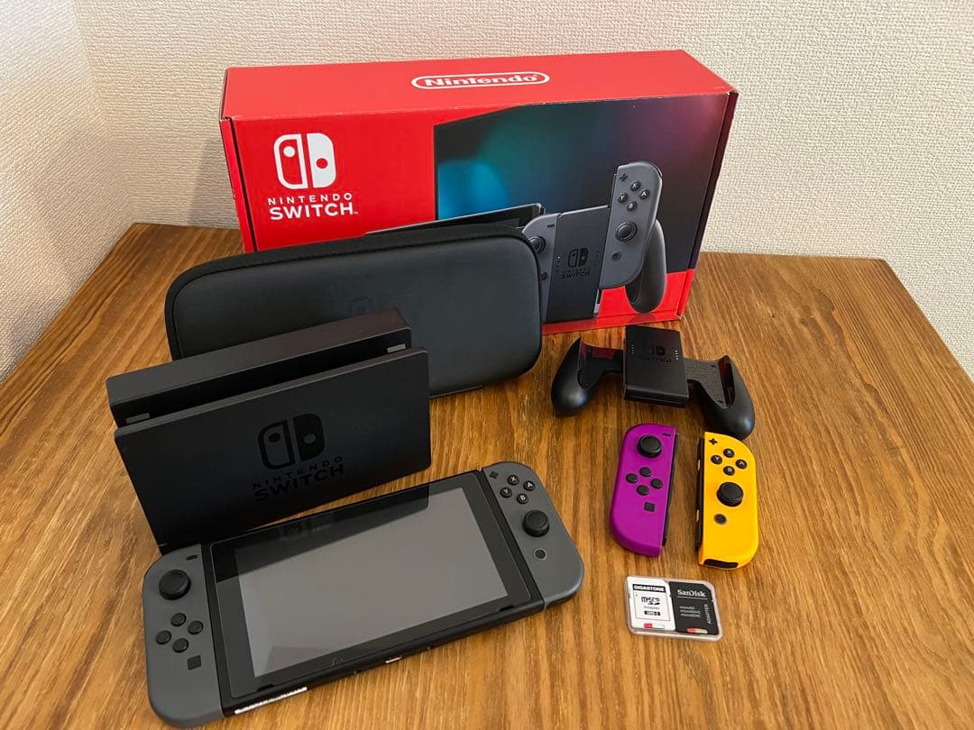Switch 本体 付属品完備【sdカード他おまけ付】