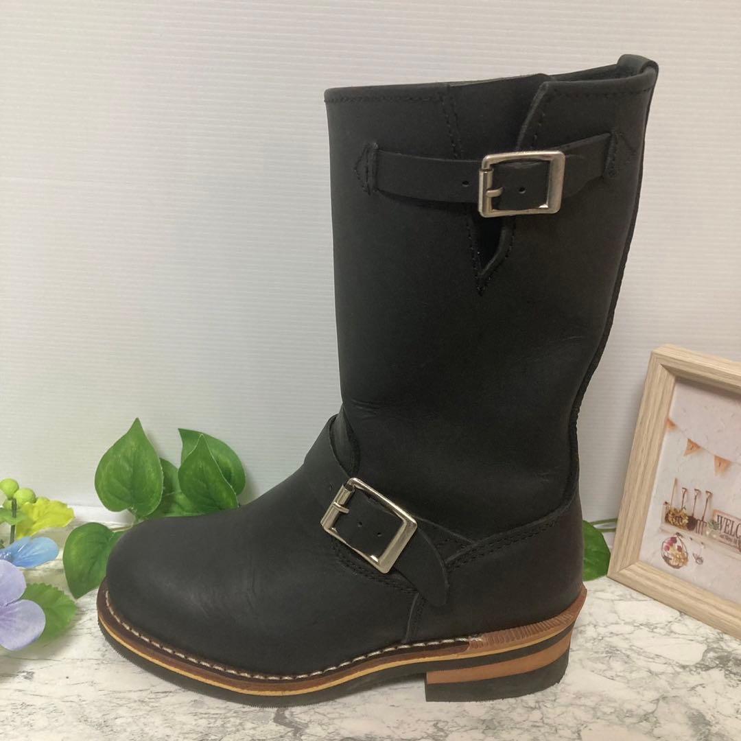 Golden Retriever ロングエンジニアブーツ 22.5cmブラック