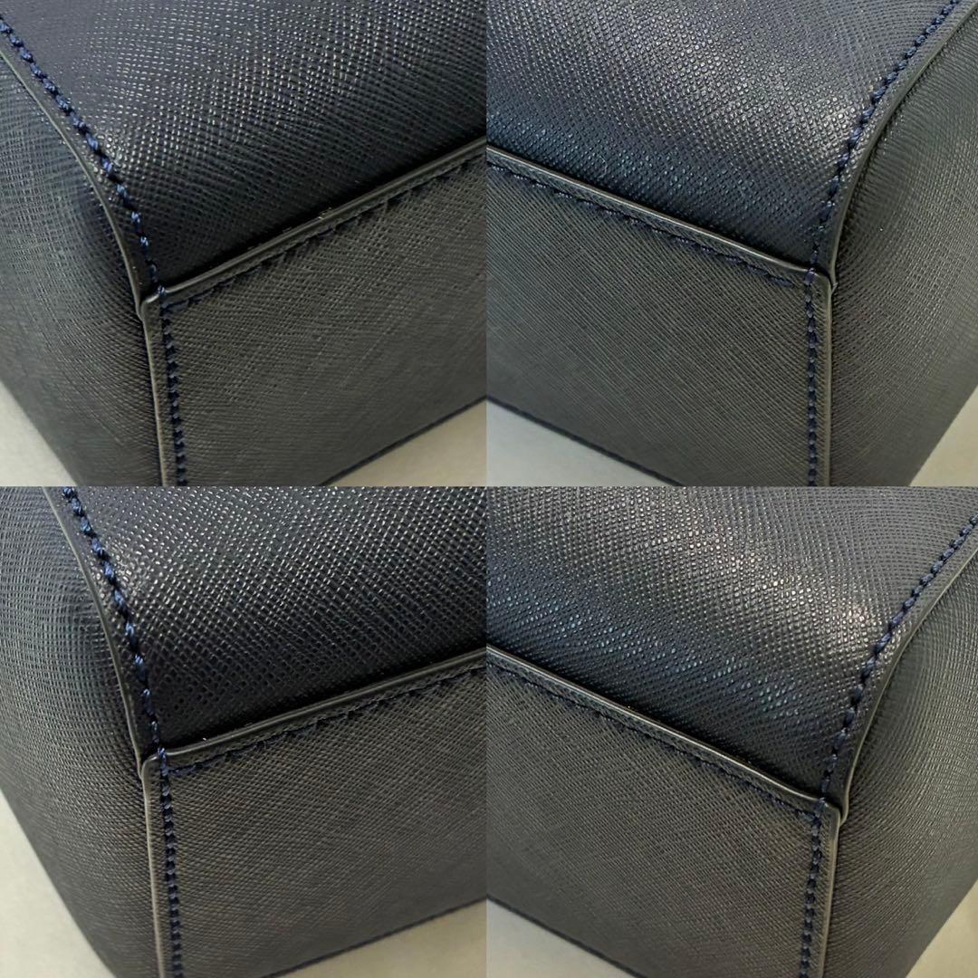 【極美品】トリーバーチ エマーソン 2way ショルダーバッグ レザー ネイビー