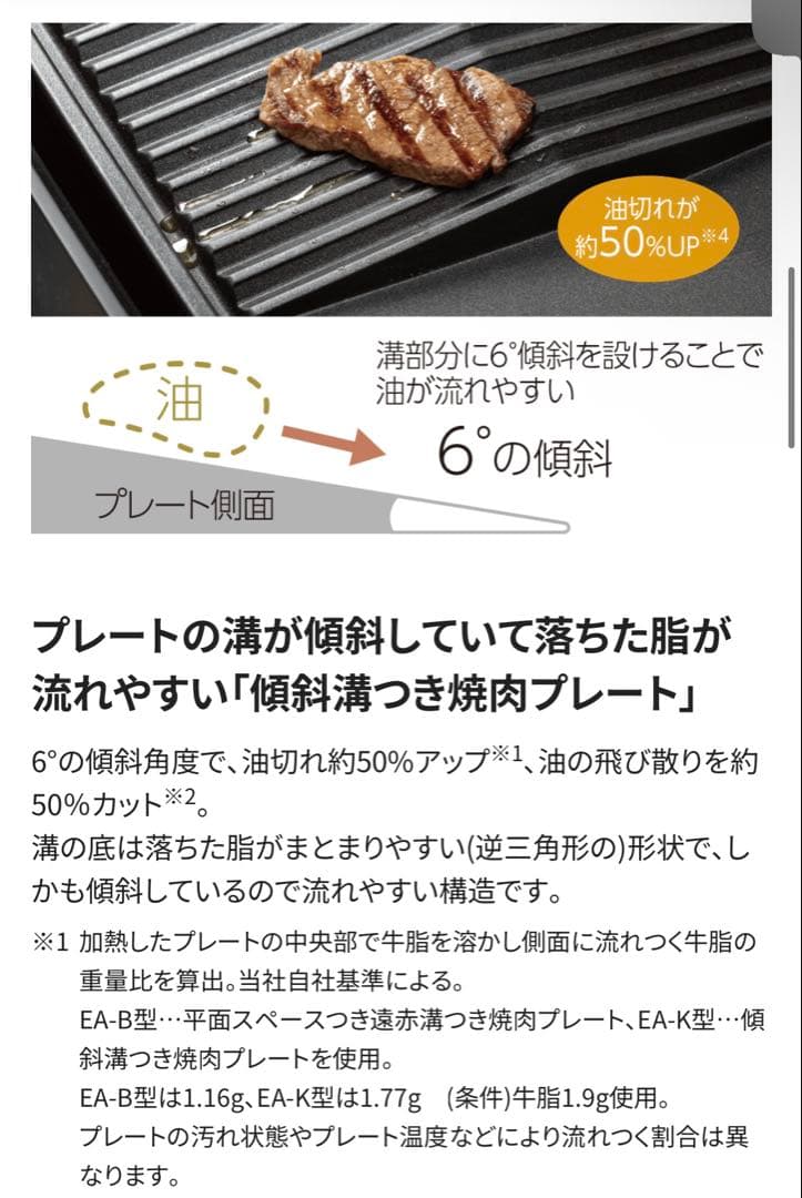 ZOJIRUSHI ホットプレート EA-KE20-BA