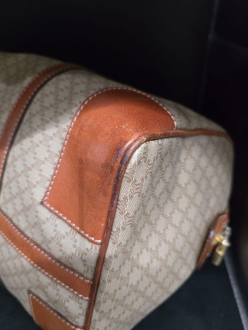 MT498 セリーヌ CELINE マカダム トリオンフ ボストンバッグ