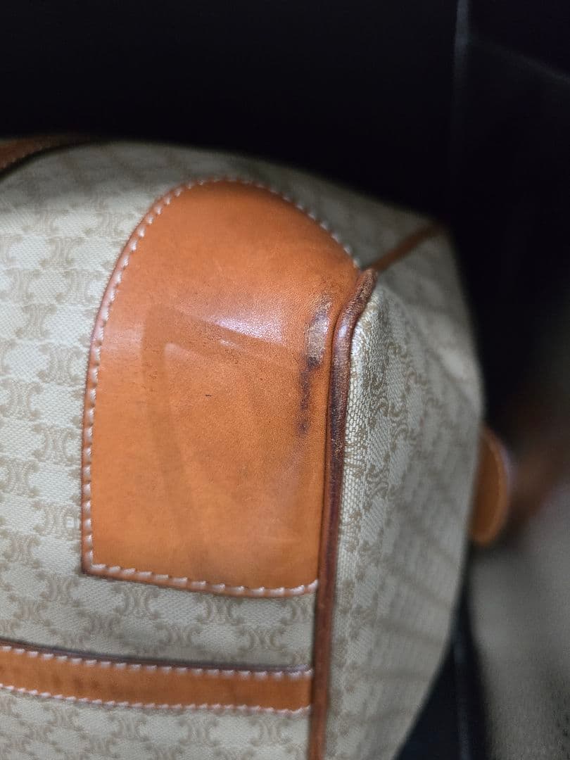 MT498 セリーヌ CELINE マカダム トリオンフ ボストンバッグ