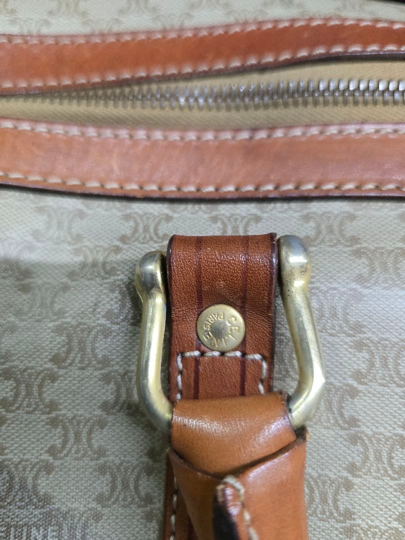 MT498 セリーヌ CELINE マカダム トリオンフ ボストンバッグ