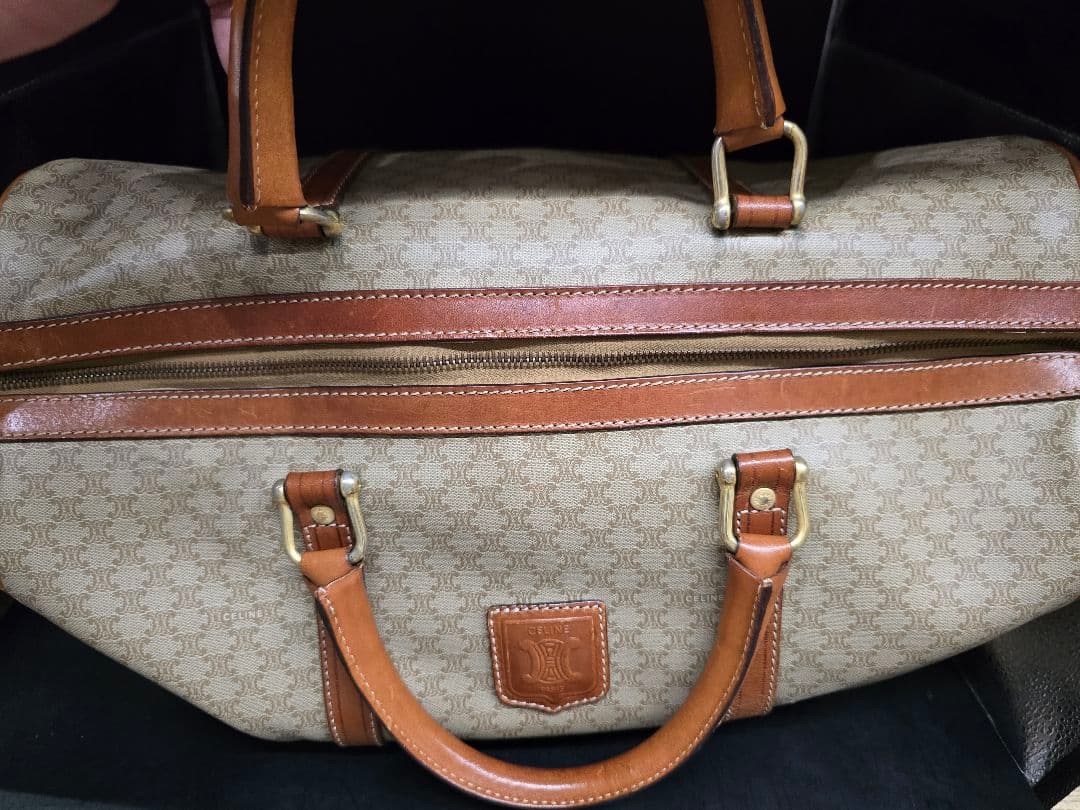 MT498 セリーヌ CELINE マカダム トリオンフ ボストンバッグ