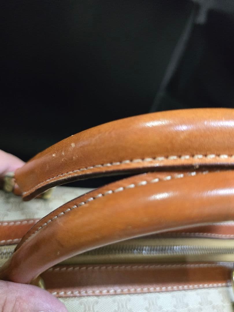 MT498 セリーヌ CELINE マカダム トリオンフ ボストンバッグ