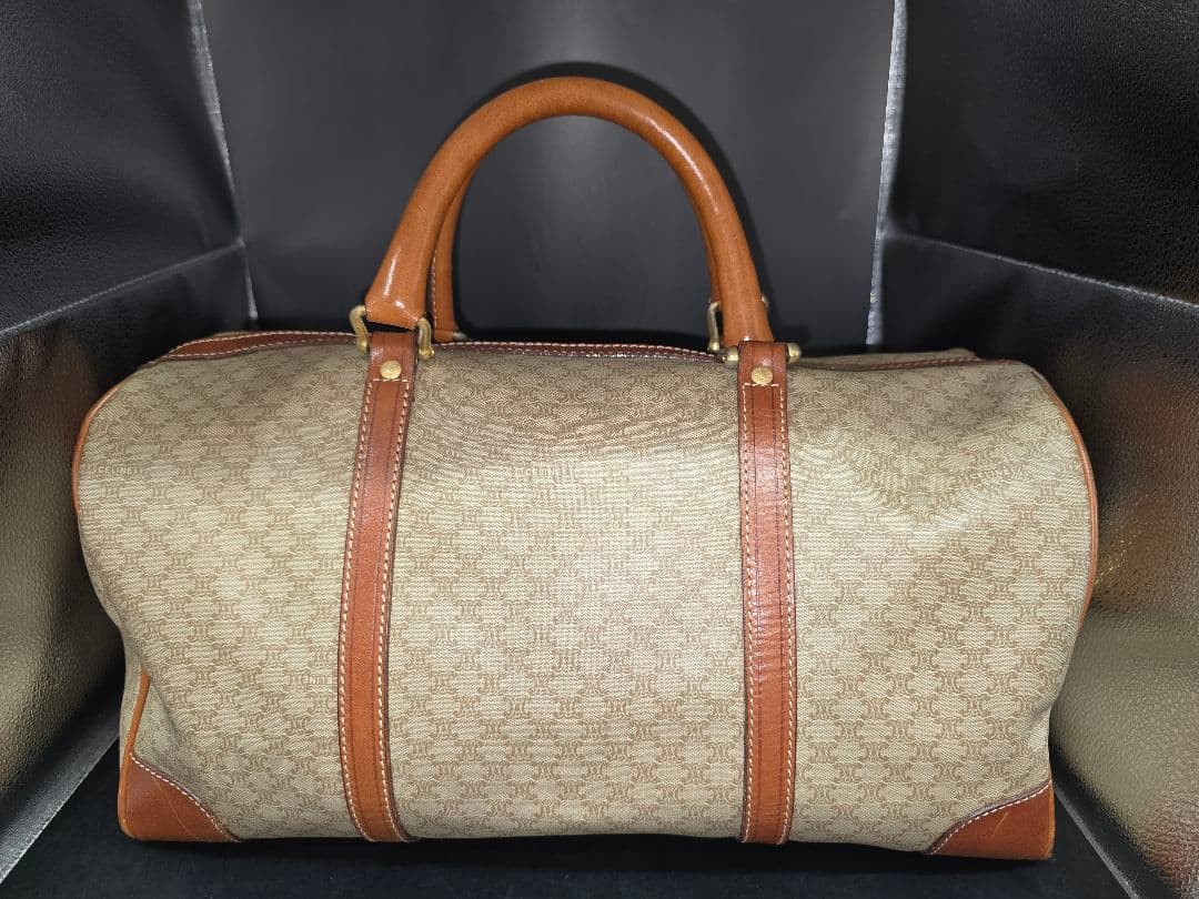 MT498 セリーヌ CELINE マカダム トリオンフ ボストンバッグ