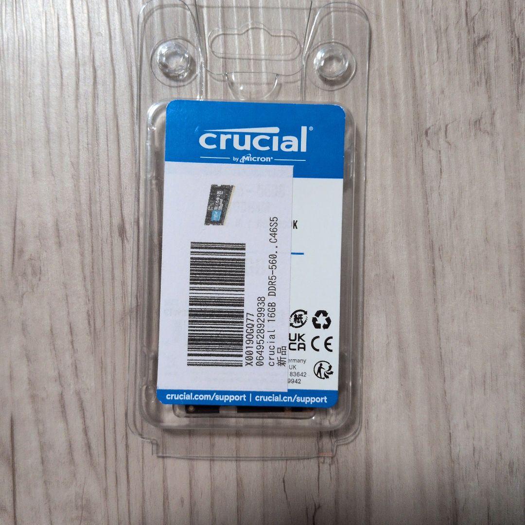 crucial クルーシャルメモリー DDR5-5600 16GB SODIMM