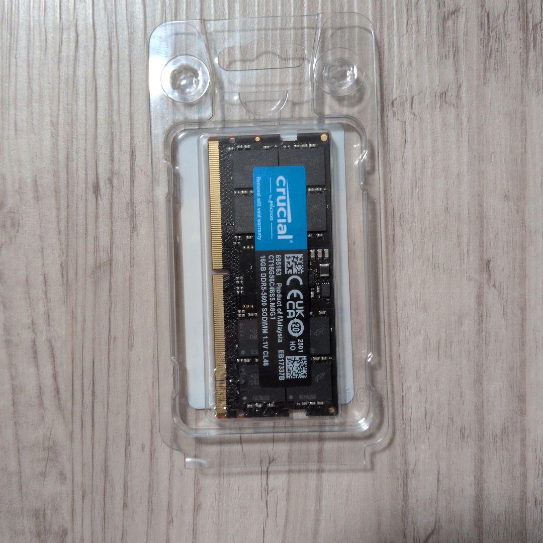 crucial クルーシャルメモリー DDR5-5600 16GB SODIMM