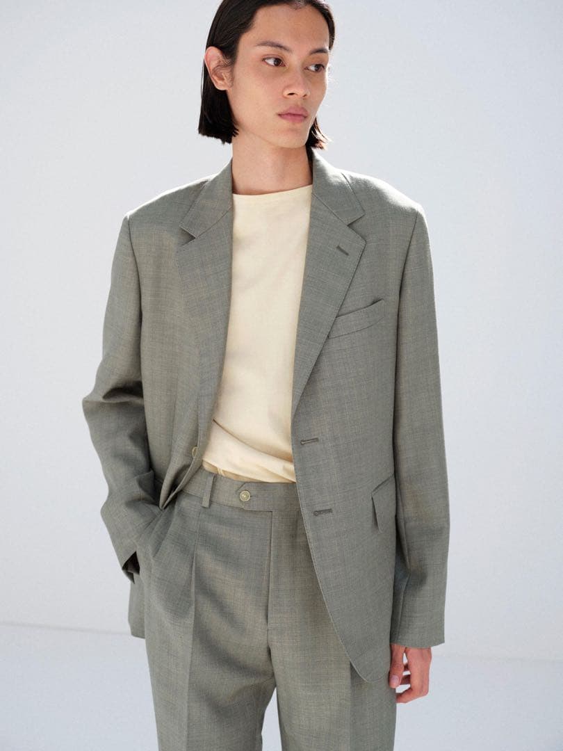 ジャケット・アウター AURALEE 26SS BLUEFACED WOOL JACKET