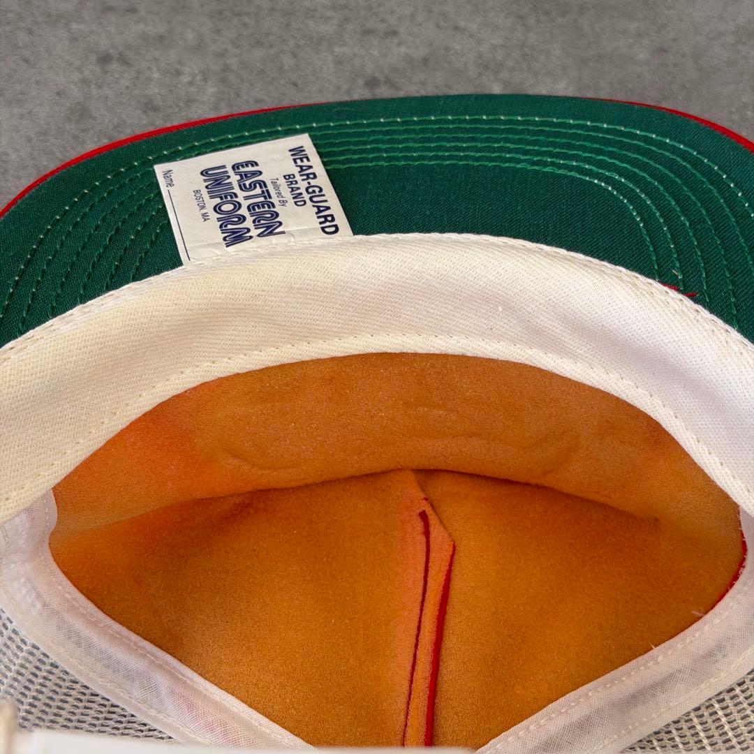 USA製 Wear Guard トラッカーキャップ 赤 白 企業 デッドストック