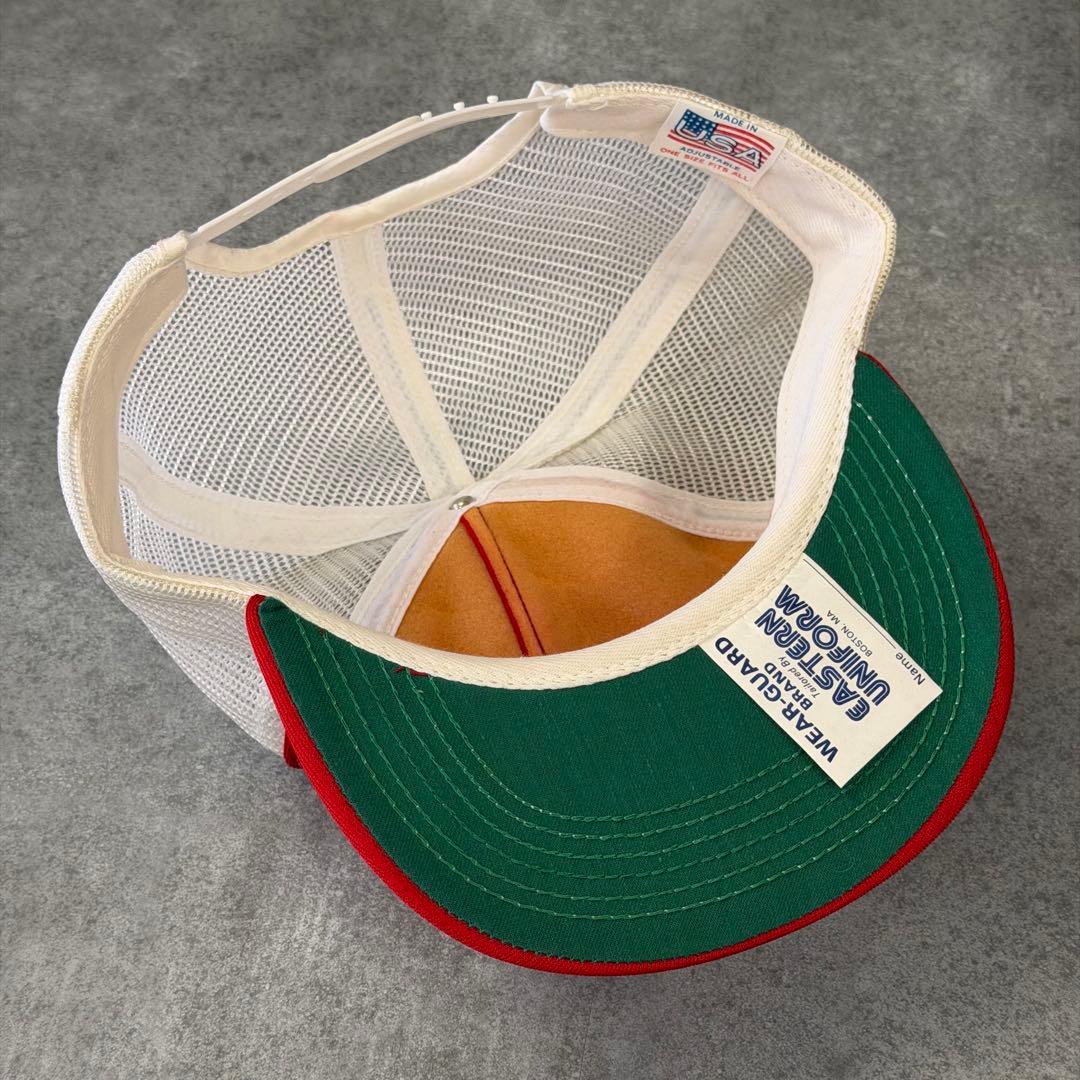 USA製 Wear Guard トラッカーキャップ 赤 白 企業 デッドストック