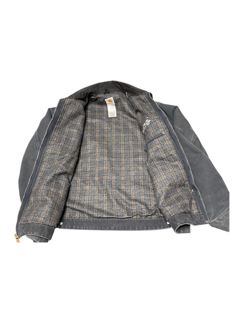 「超希少」Carhartt デトロイトジャケットUSA製フェードブラック XL