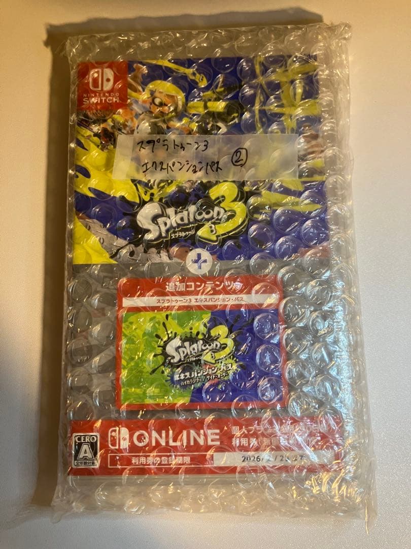 【美品】スプラトゥーン3 エキスパンションパス Nintendo Switch②
