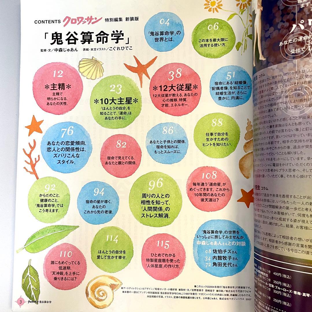 【希少品】新装版 鬼谷算命学　中森じゅあん　ムック本