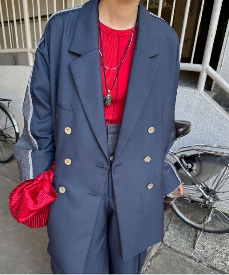 j*z様 BACK DENIM DETAIL BLAZER テーラードジャケット