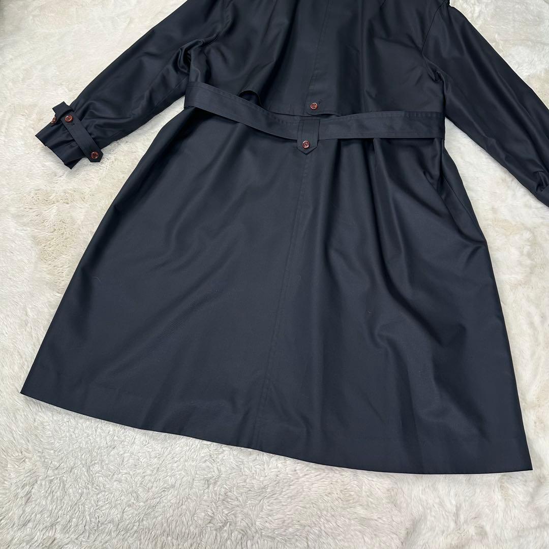 ✨美品✨レリアン 最高級シルク100% トレンチコート 13+ 大きいサイズ