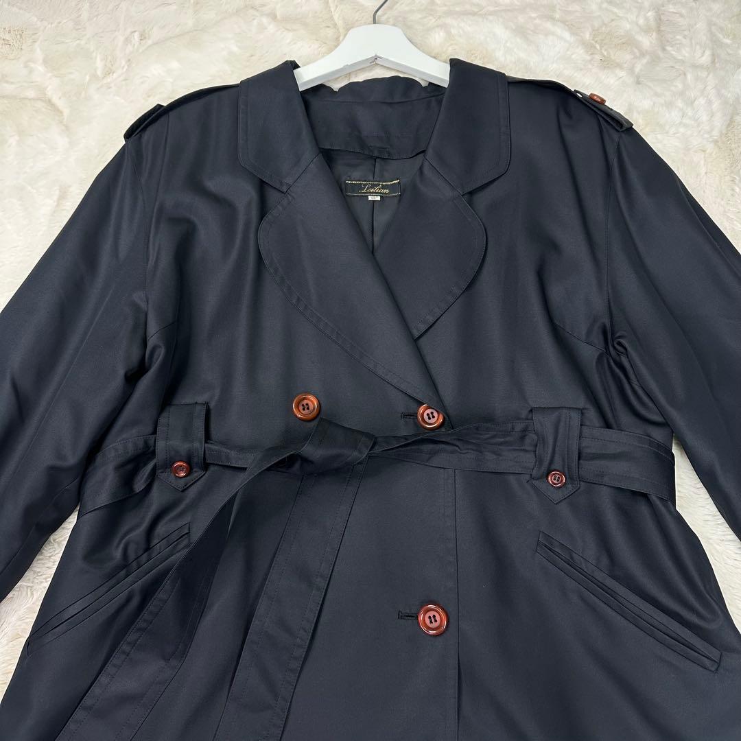 ✨美品✨レリアン 最高級シルク100% トレンチコート 13+ 大きいサイズ