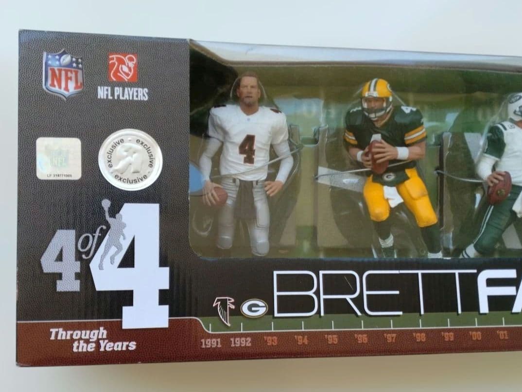 (バリアント)マクファーレンNFL ブレット・ファーブ フィギュア 4Pack