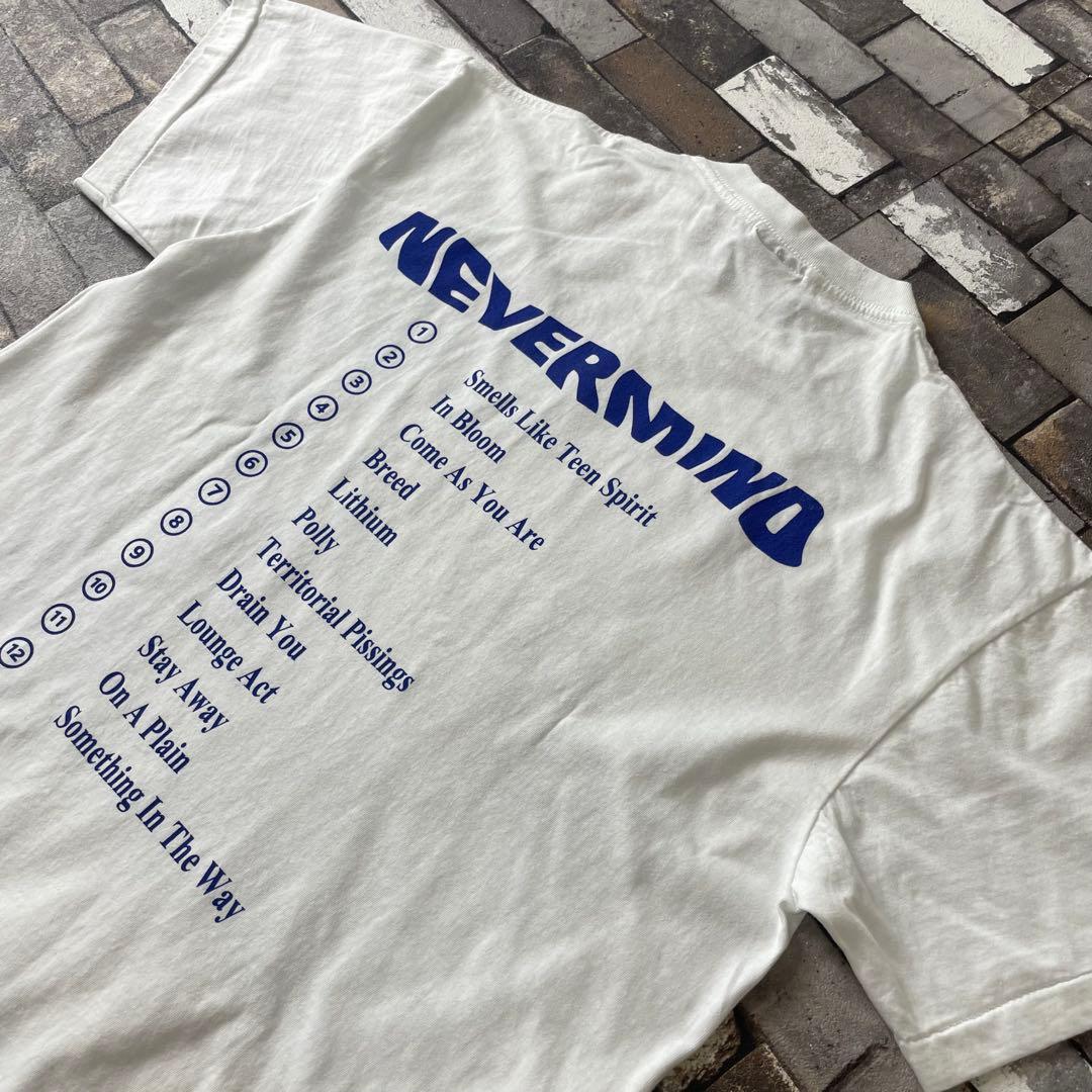 NIRVANA ニルヴァーナ never mind 白 半袖 Tシャツ L