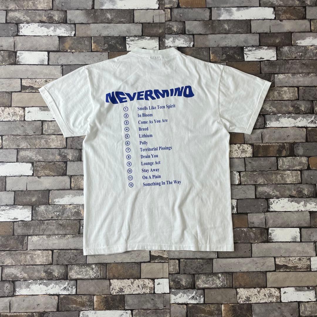 NIRVANA ニルヴァーナ never mind 白 半袖 Tシャツ L