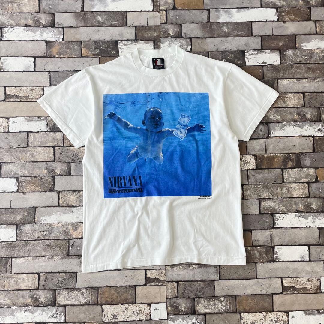 NIRVANA ニルヴァーナ never mind 白 半袖 Tシャツ L