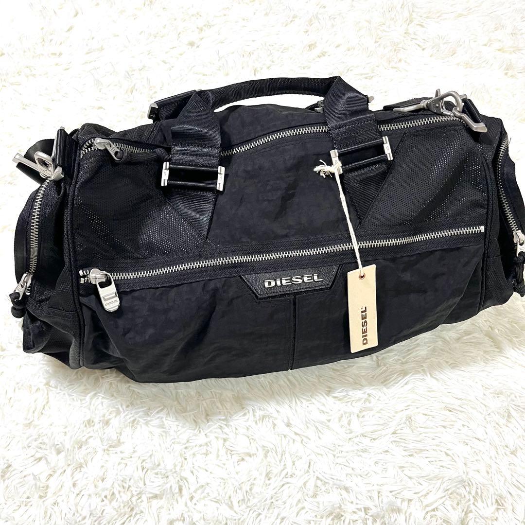 タグ付き未使用✨DIESEL ボストンバッグ 黒　大容量