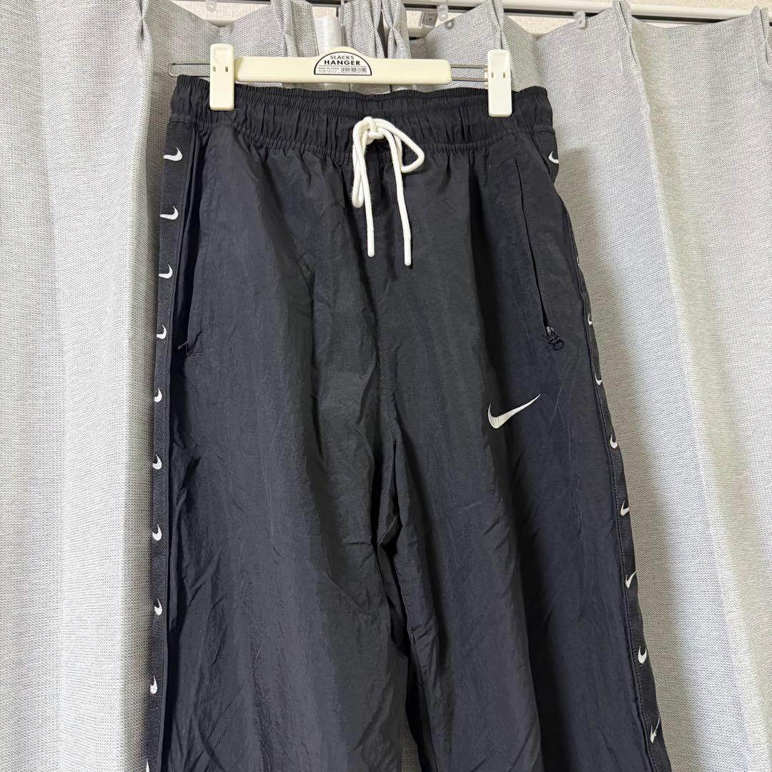 美品 NIKE ウーブン ナイロン パンツ サイドロゴ スウッシュ