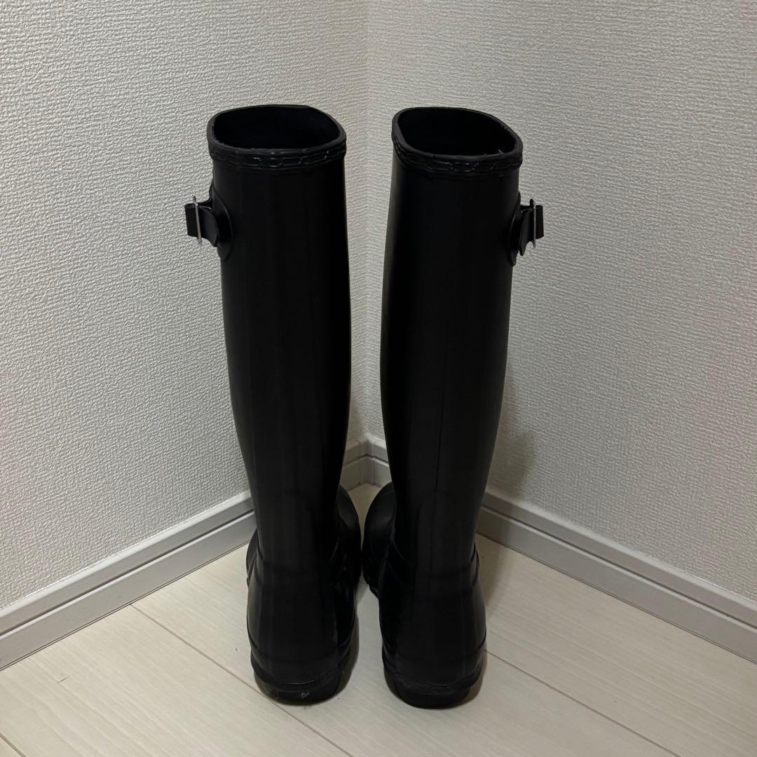 HUNTER ブラック バックル付き 美品 レインブーツ　38　ハンター