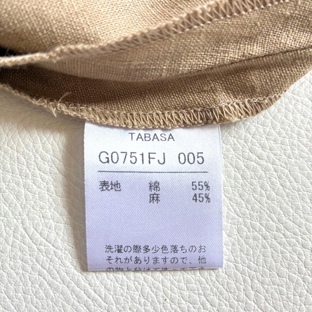 ◆美品◆3万◆TABASA◆大きいサイズ感◆綿麻スプリングジャケット◆ベージュ◆
