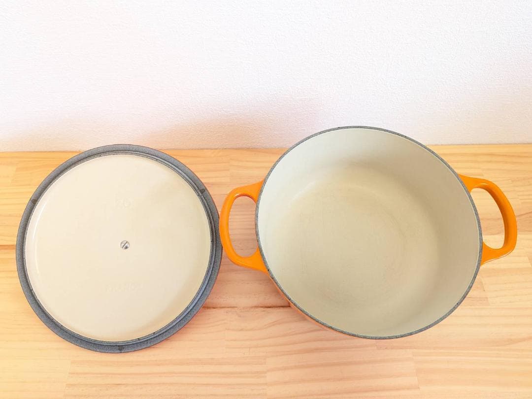 LE CREUSET オレンジ 土鍋 24cm