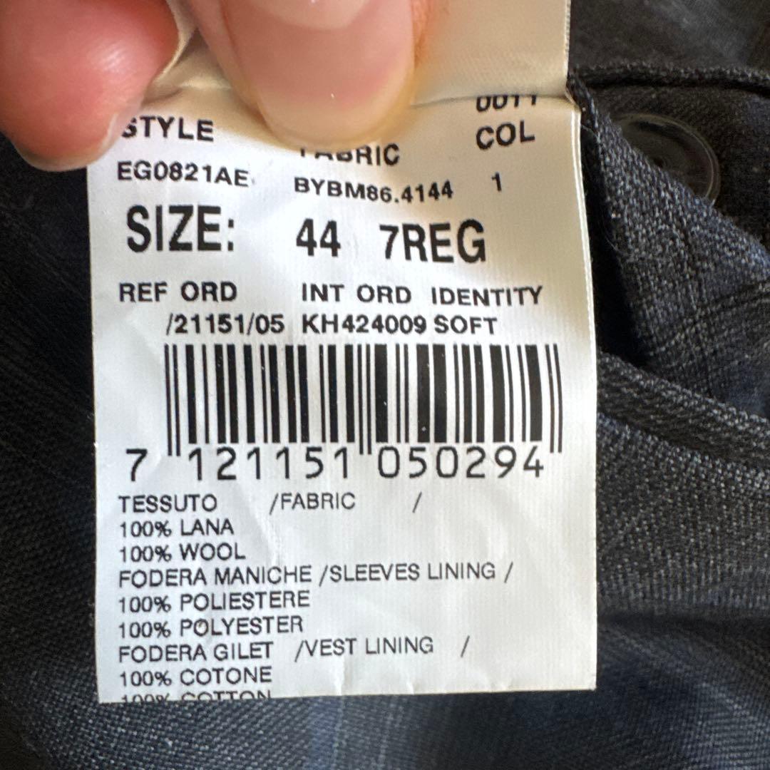 Marnist　LARDINI 44グレー チェック柄 3ピース