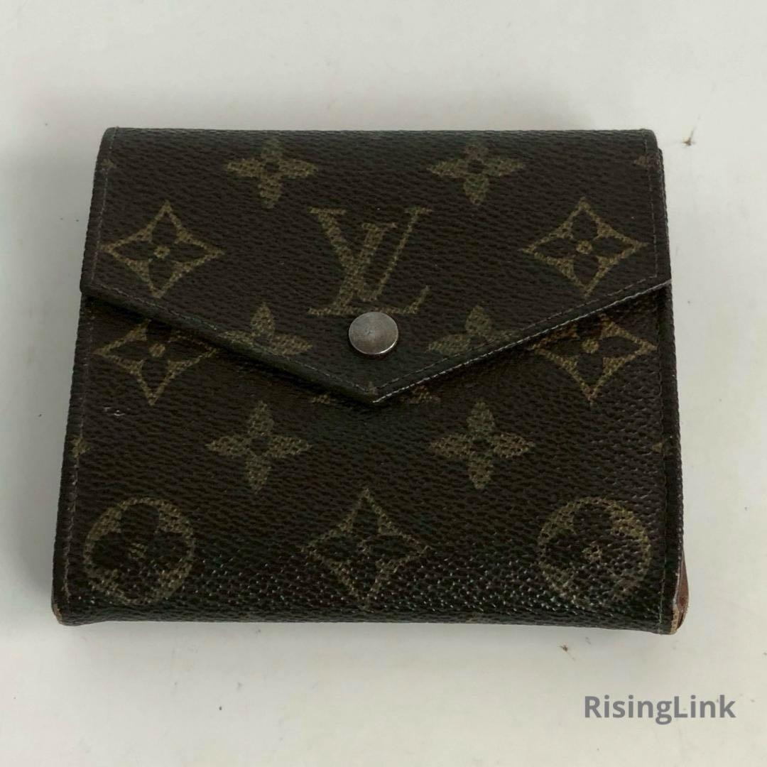 LOUIS VUITTON ルイヴィトン 三つ折り財布 Wホック モノグラム