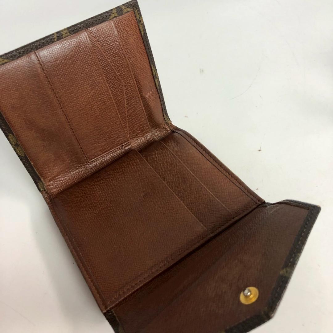 LOUIS VUITTON ルイヴィトン 三つ折り財布 Wホック モノグラム